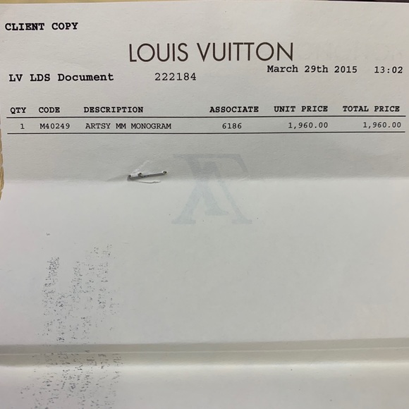 Louis Vuitton Arsty MM Monogram Handbag - Picture 7 of 7